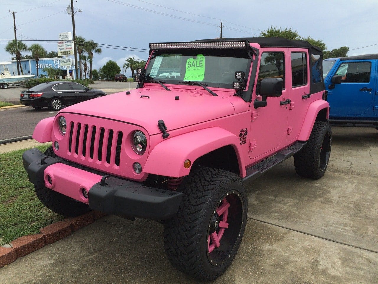 pink jeep sale